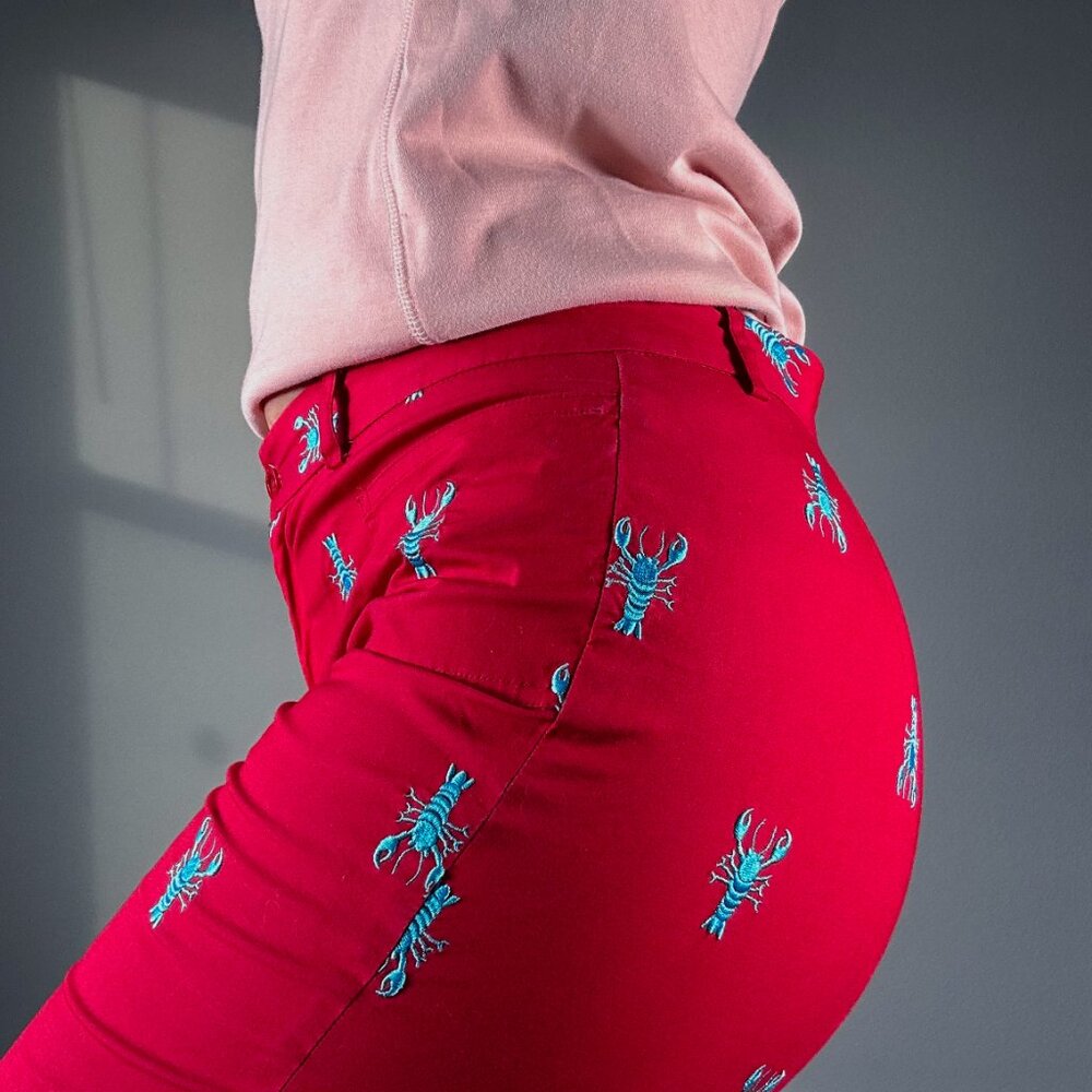 Lilly Pulitzer Lobster Cropped/Ankle Pants Size 4 - Picture 7 of 11